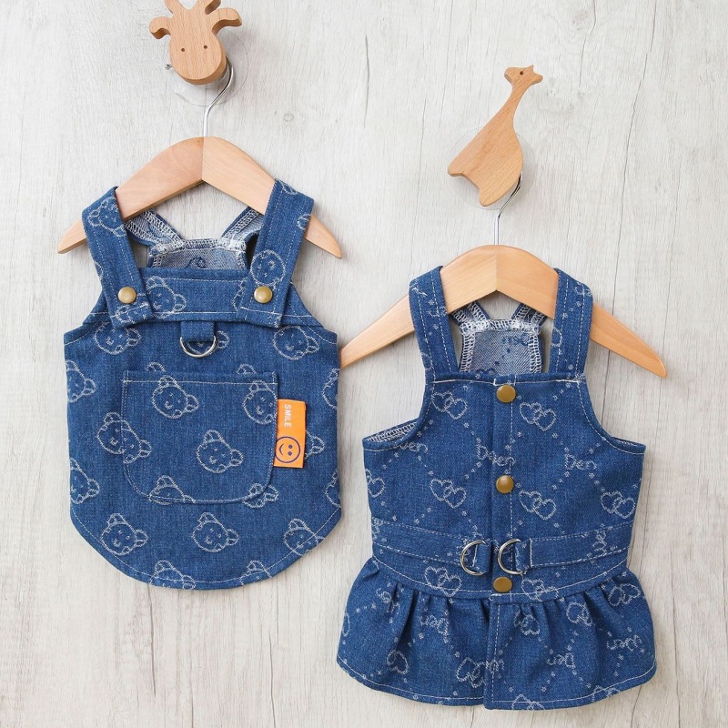 D Ring Strap - Robe en jean SFP pour chien,