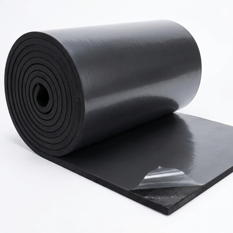 Eva Foam Sheet - Panneau d'isolation en mousse noire auto-adhésif